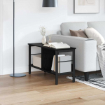Raamatukapp Must tamm 82 x 32 x 47 cm Tehispuit