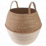 K&auml;siga taimepott Valge &Oslash; 32 x 32 cm 100% Mererohi