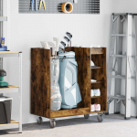 Baarikapp rattaga &Uuml;ksv&auml;rviline Suitsetatud tamm 90 x 45 x 98 cm