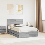 Voodiraam peatsiga sahtliga Hall Sonoma 120 x 200 cm Inseneripuit