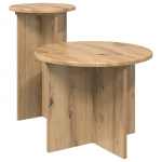 Abilaudade komplekt ladustamisega 2 pcs Artisan tamm Tehispuit