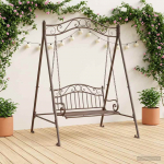 H&auml;sti Swing Raam Antiikpruun 113 x 121,5 x 168 cm Teras
