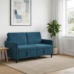 Diivan hoiulaekaga sinine 152 x 78 x 87 cm pol&uuml;ester