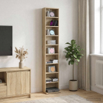 CD kapp Sonoma tamm 33 x 23,5 x 175 cm Tehispuit