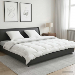 Tekk ja padjakomplekt 3 tk 220x240 cm Talv 450 GSM Vill Valge