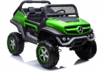 Mercedes Unimog Laste Elektriauto Roheline