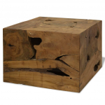 Diivanilaud 50 x 50 x 35cm, ehtsast tiikpuust, pruun