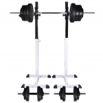 Kangi- ja k&uuml;kiraam kangi ja hantlitega 60,5 kg