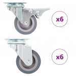 12 tk p&ouml;&ouml;rlevad rattad 50 mm