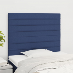 Voodipeatsid 2 tk, sinine, 90x5x78/88 cm, kangas