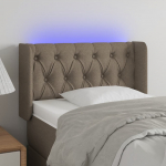 LED-voodipeats, pruunikashall, 83x16x78/88 cm, kangas