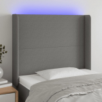 LED-voodipeats, must, 103x16x118/128 cm, kangas