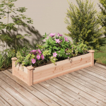 Voodriga aia taimelava, 120 x 45 x 25 cm, nulupuit
