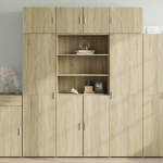 Hoiukapp, sonoma tamm, 80 x 42,5 x 225 cm, tehispuit