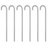 Telgivaiad 6 tk, 41,5 cm &oslash;12 mm, tsingitud teras