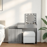 Tualettlaud LEDiga, hall sonoma tamm, 115x37x110,5 cm