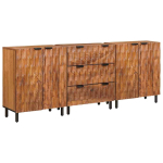 K&otilde;ide 3 tk akaatsia pruun viimistlus 60 x 33 x 75 cm