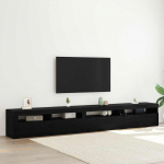 Televiisori kabinet 3 tk must tamm 270 x 35 x 40 cm tehispuit