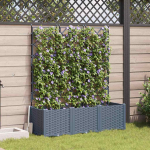 Aia istutuspott 3 tk helehall 120 x 40 x 143 cm teras