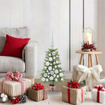 J&otilde;ulupuu koos 150 led-iga koos alusega roheline 65 cm pe