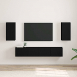 TV Seina Kapp 2 tk Must 30 x 31 x 60 cm Tehispuit