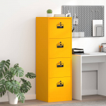 Failikapp kollane sinep 44 x 50 x 106.5 cm k&uuml;lmvalsitud teras