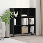 Raamaturiiul Must tamm 99.5 x 30 x 108.5 cm Tehispuit