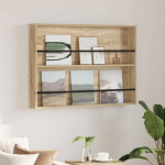 Ajakirja riiul riiuliga sonoma tamm 100 x 12 x 70 cm tehispuit