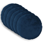 Diivanipadi 6 pcs HEERLEN Tumesinine &Oslash; 30 cm Flanell