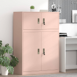 Hoiukapp 2 tk Roosa 90 x 40 x 130 cm Teras Lukustatav