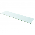 Klaasist riiuliplaat 100 x 25 cm l&auml;bipaistev
