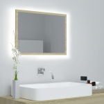 LED VANNITOA PEEGLIKAPP, SONOMA TAMM, 60X8,5X37 CM, AKR&Uuml;&Uuml;L