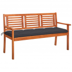 3-kohaline aiapink padjaga, 150 cm, eukal&uuml;ptipuit