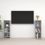 Telerikapid, 2 tk, betoonhall, 107x35x37 cm, puitlaastplaat