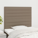 Voodipeatsid 2 tk, pruunikashall, 80x5x78/88 cm, kangas