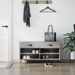 Jalatsipink, hall sonoma tamm, 102 x 35 x 55 cm, tehispuit