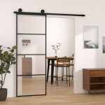 Liuguks koos tarvikutega, 76 x 205 cm, esg-klaas ja alumiinium