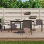 5-osaline aia s&ouml;&ouml;gim&ouml;&ouml;bli komplekt istmepatjadega, rotang/teras