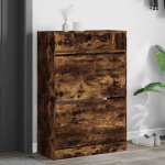 Jalan&otilde;udekapp, 2 klappuksega, suitsutamm, 80 x 34 x 116 cm