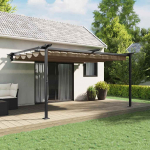Paviljon pruunikashall 400 x 300 x 200 cm pol&uuml;ester