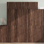 Hoiukapp, pruun tamm, 70 x 42,5 x 225 cm tehispuit