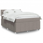 Kontinentaalvoodi madratsiga, pruunikashall, 140x200 cm, kangas