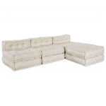 Mooduldiivan 4 pcs Kreemjas kangas
