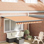 Sisset&otilde;mmatav varikatus kollane, oranž 300 x 250 cm
