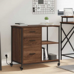 Kapp laadimisjaamaga pruun tamme 76 x 41 x 72 cm tehispuit