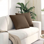 Diivanipadjad 2 tk pruun 50 x 50 cm kangas