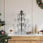 Metall j&otilde;ulupuu Must 61 cm Pulberkattega teras