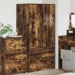 Vannitoa kapp suitsetatud tamm 79,5 x 49 x 156 cm tehispuit