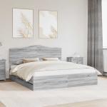 Voodiraam sahtliga peaga hall sonoma 200 x 200 cm inseneripuit