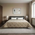 Suvised teki Helehall 220 x 260 cm Mikrokiud ja Teddy villa